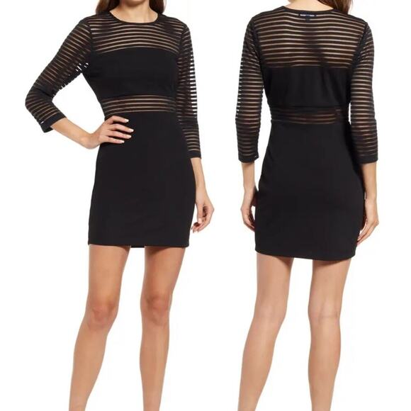 Lulu’s perfect mesh bodycon dress black mini dress small - Picture 10 of 10